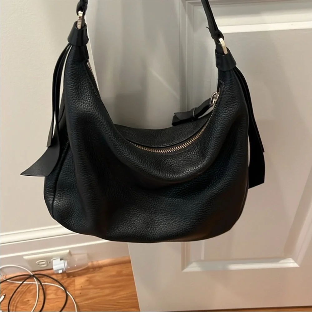Kate Spade Black Leather Hobo Bag - Picture 2 of 4